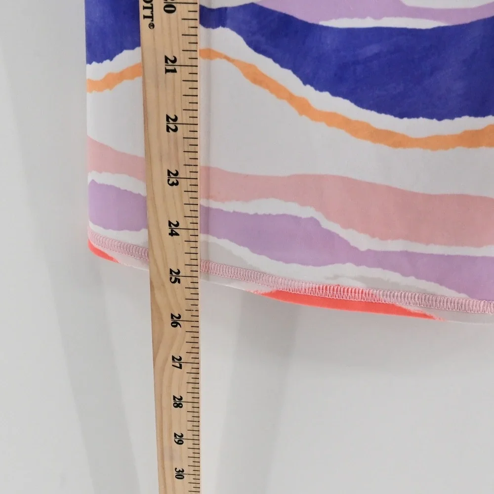 Lululemon Dancing Warrior Strappy Tank Top Womens‎ Size 6 Striped Yoga Athletic
